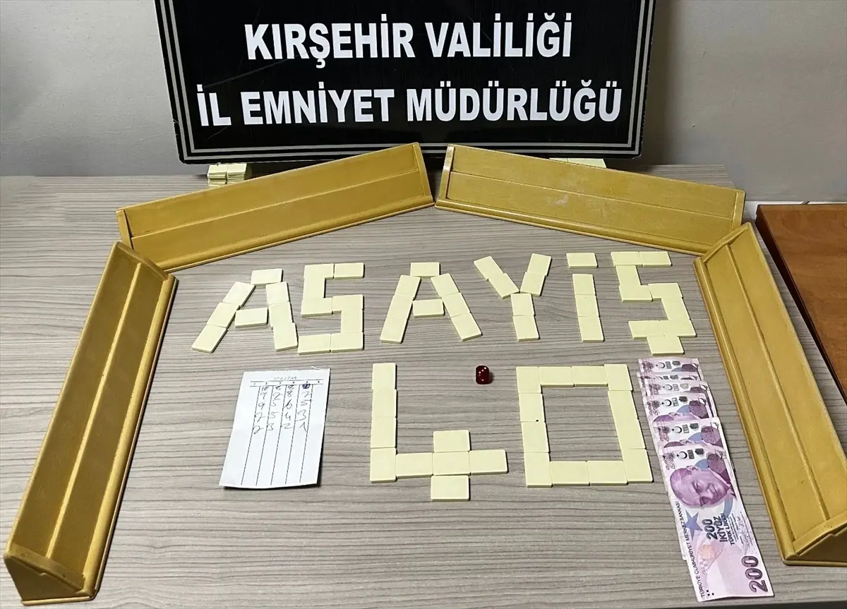 Kırşehir'de Kumar Operasyonu: 4 Kişiye 46.416 TL Ceza ve İş Yeri Sahibine El Koyma
