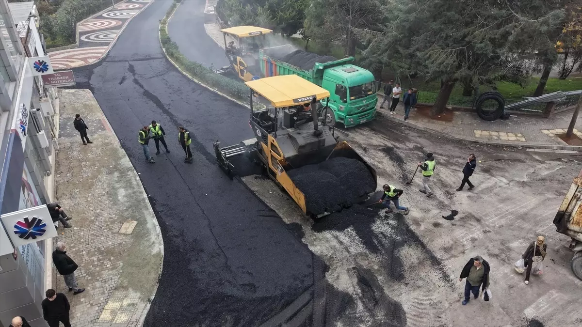 Trabzon’da 1,5 km Uzunluğunda Cadde Asfaltlaması Tamamlandı
