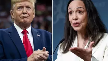 Trump ve Machado görüşmesi