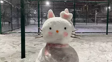 Ankara yüksek kesimlerinde kar birikintisi