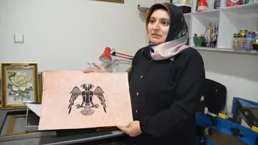 Ayşe Polat’ın el işi ürünlerinden bir örnek