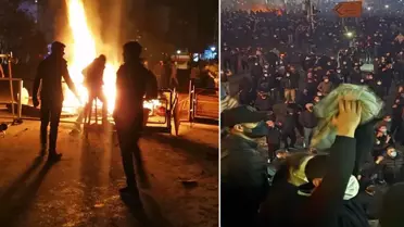 Yangın sonrası Reşt sokakları