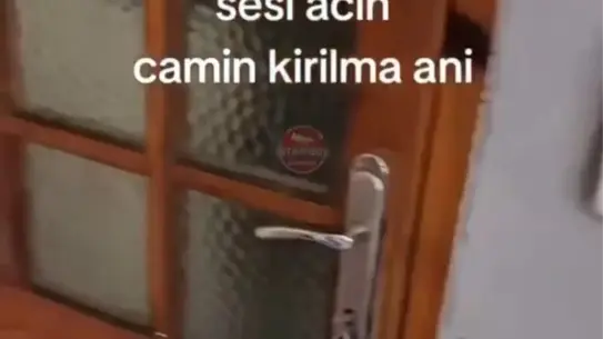 Kadının öfke anı ve cam kırma sahnesi