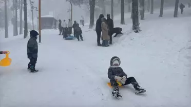 Ordu'da kar yağışı sonrası okul kapalı