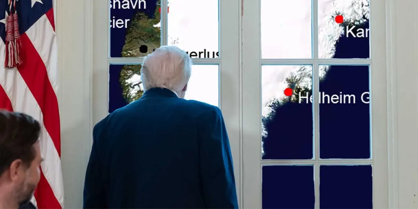 Trump'ın Grönland Haritası Beyaz Saray'dan Paylaşıldı