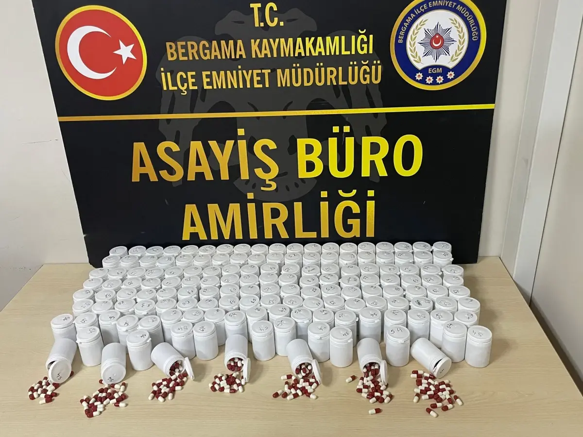 Bergama'da 8 Bin Gramlık Uyuşturucu Ecza Ele Geçirildi