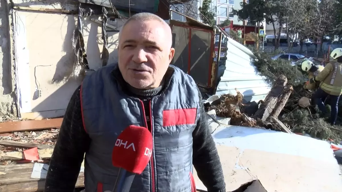 Maltepe'de Çam Ağacı Devrildi, Araç Hasar Aldı