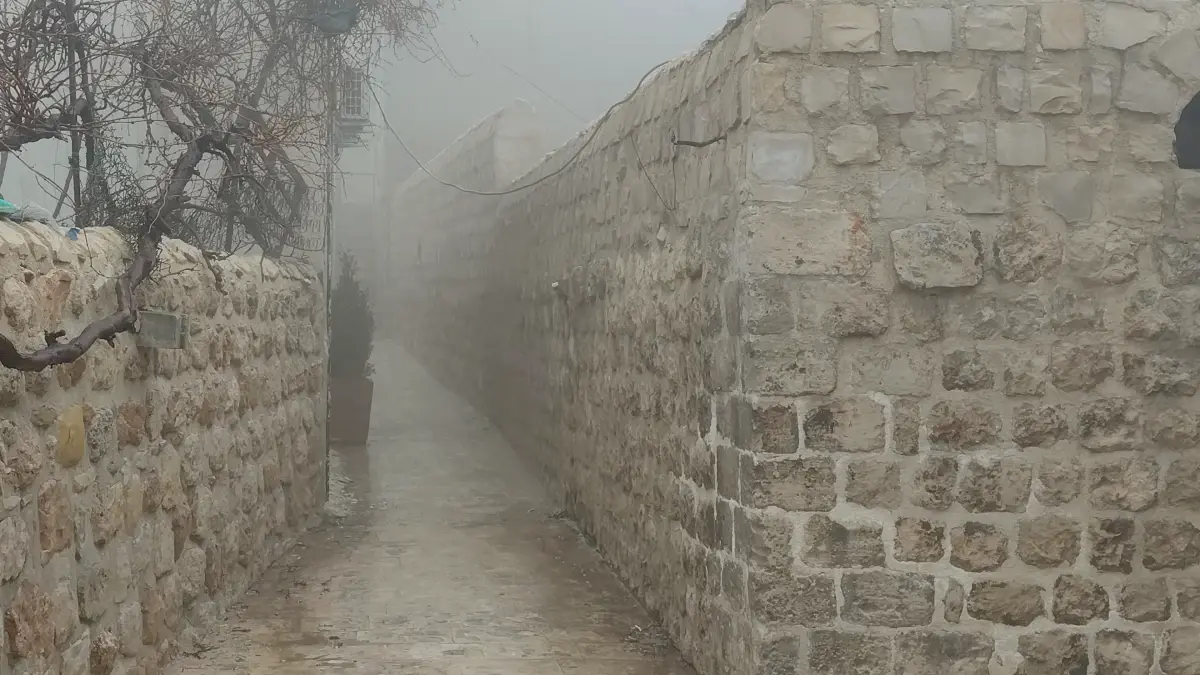 Mardin Artuklu’da Yoğun Sis Görüş Mesafesini 10 Metreye İndirdi