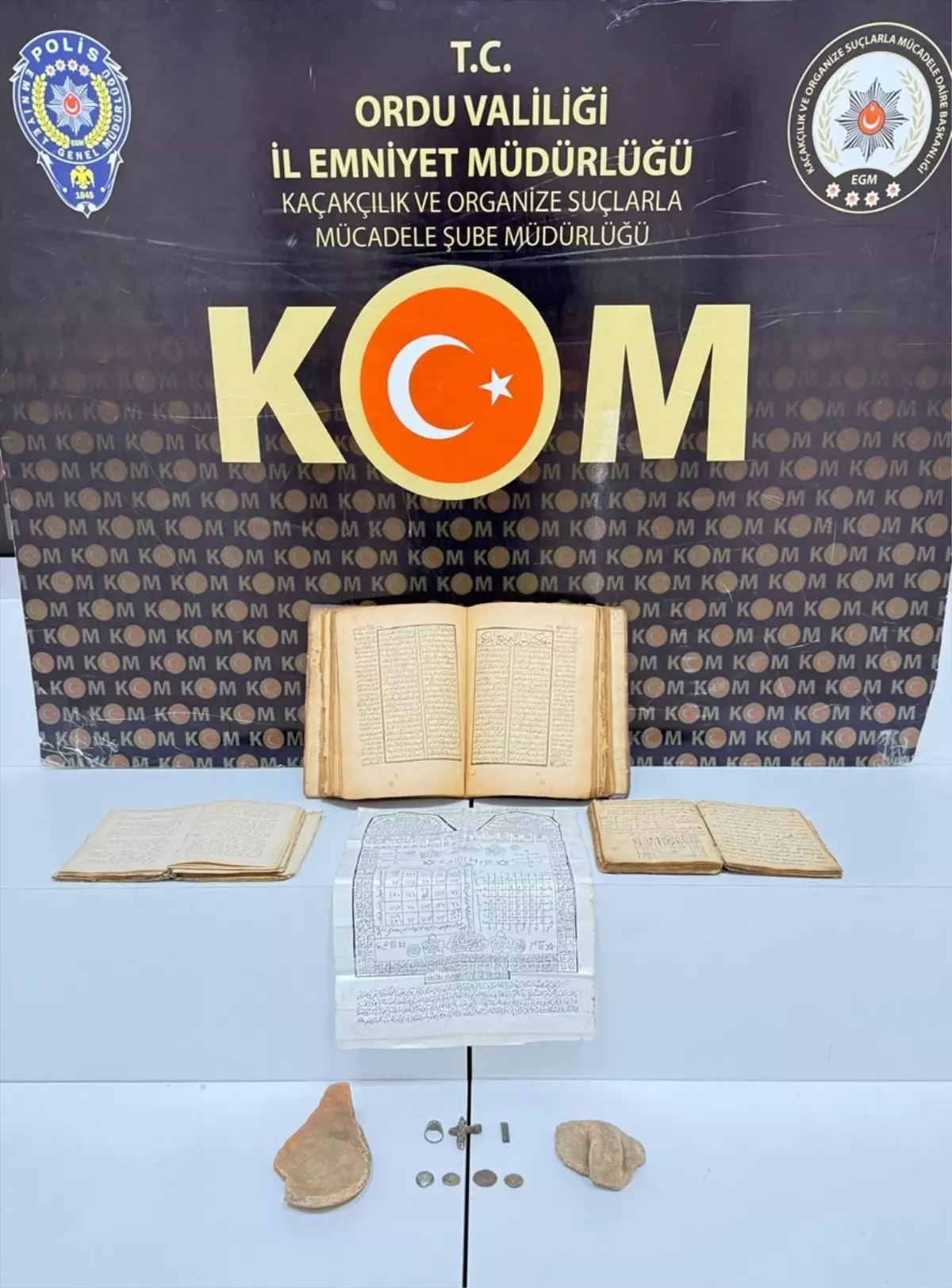 Ordu’da Tarihi Eser Kaçakçılığına Yönelik Operasyon Sonuçlandı