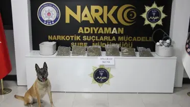 Operasyonda ele geçirilen skunk uyuşturucu paketleri