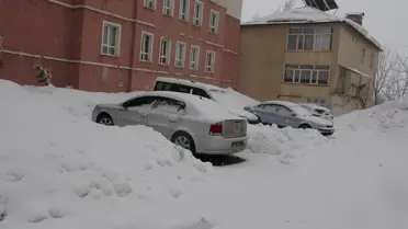 Karla kapalı Bitlis köy yolları