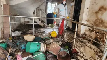 Bursa Nilüfer evinde çöp kamyonları