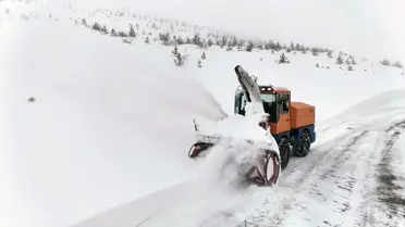 Elazığ’da yeniden açılan köy yolları