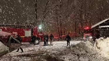 Göksun'da çöküş sonrası görüntüler