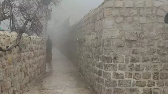 Mardin’de yoğun sis görüntüsü