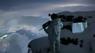 Hudut hattında görev yapan Mehmetçik