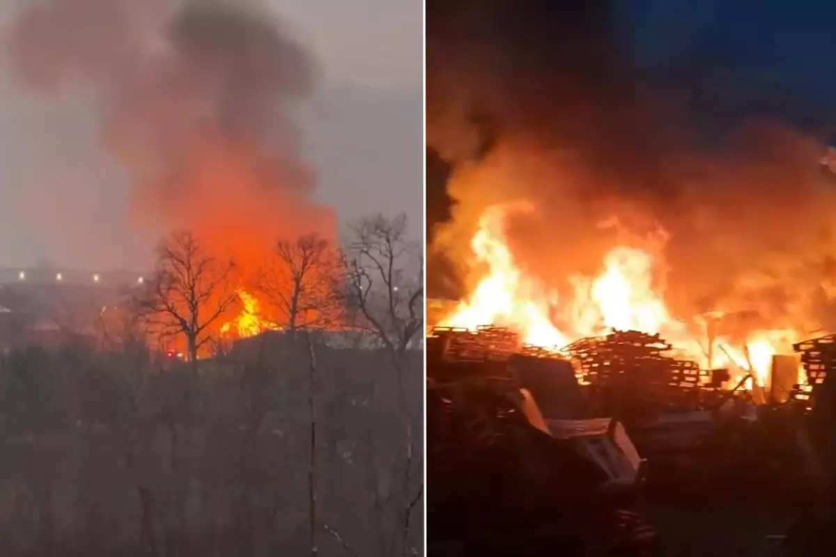 Bursa Yıldırım’da Ahşap Palet Fabrikasında Çıkan Yangın Geniş Çevrede Panik Yarattı