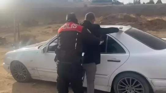 Kırıkkale'de kaçan şüpheli yakalanırken