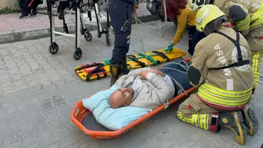 Kaza sonrası asansör görüntüsü