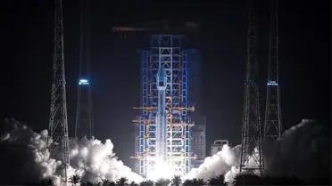 Fırlatılan internet uydularının uzaydaki görüntüsü