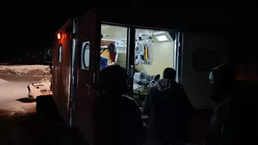 Açılan yol ve hastanın hastaneye giriş anı