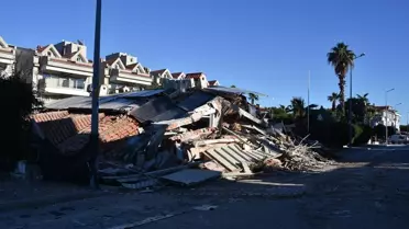 Marmaris’te apart otel blok çöküşünün ana görüntüsü