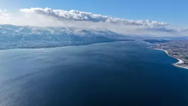 Sapanca Gölü'nde yükselen su seviyesi detay görüntüsü