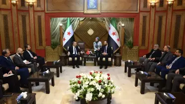 Büyükelçi Nuh Yılmaz ve Halep Valisi bir arada