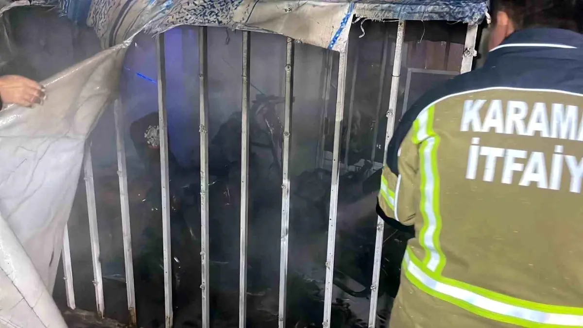 Karaman’da Şarjda Kalan Üç Elektrikli Bisiklet Yangınıyla Sonuçlandı