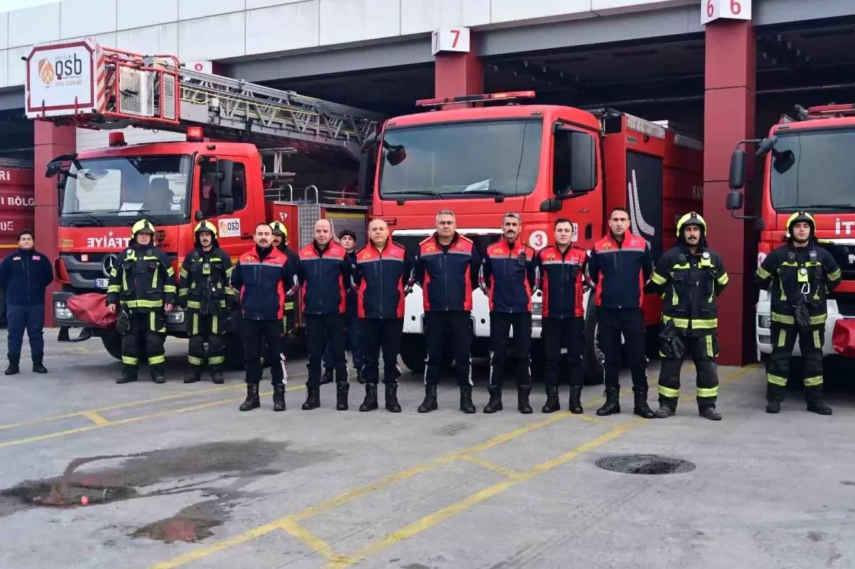 Kayseri OSB İtfaiyesi 2025 Yılında 116 Fabrika Yangınına Müdahale Etti, 3.826 Personel Eğitti