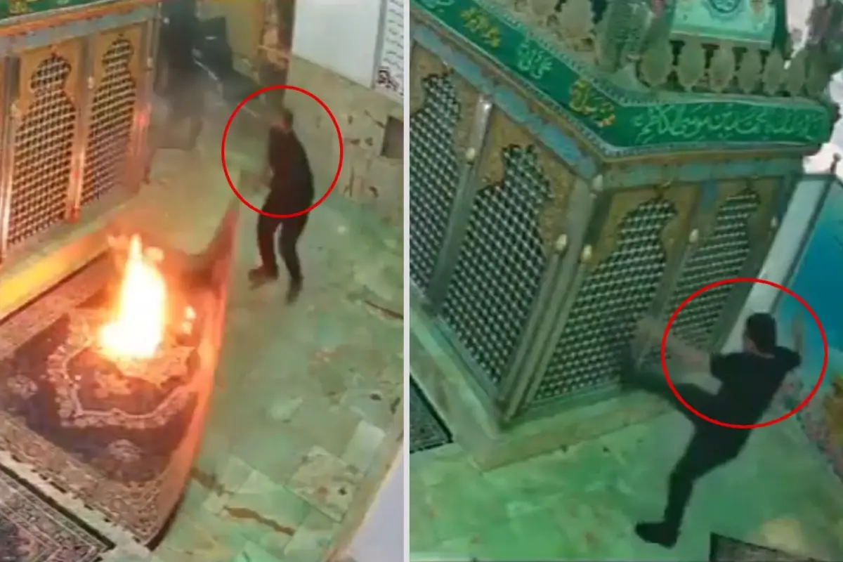 İran Protestoları Sırasında Bir Türbeye Yönelik Yıkım Görüntüleri Paylaşıldı