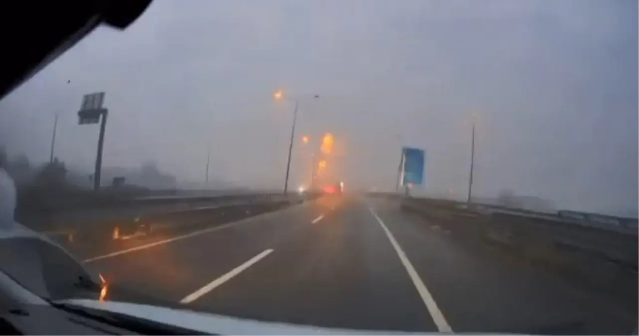 Düzce Kuzey Çevre Yolu'nda Ters Yönlü Araç Çarpışması