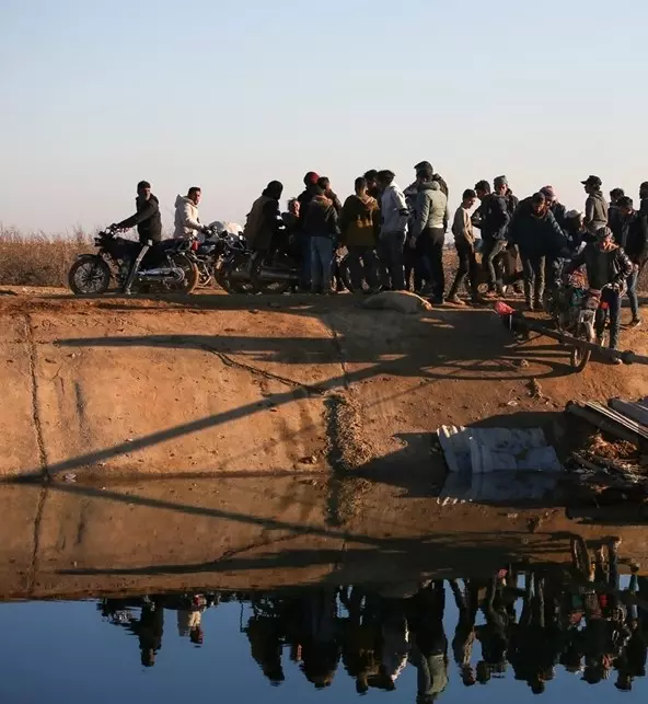 Tahliye edilen sivillerin araçları