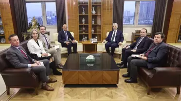 Ticaret görüşmesi sırasında çekilen fotoğraf