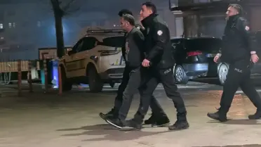 Olay yeri ve gözaltına alınan Murat D.'nin fotoğrafı