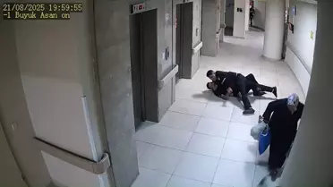 Hastane ortamında saldırı anı
