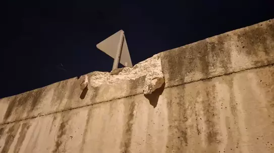 Kazadan sonra hasar gören araçların görüntüsü