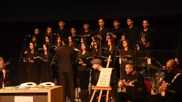 Karaman’da Kim Var? sanat oratoryosu sahne görüntüsü