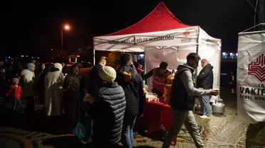 Miraç Kandili programı sırasında cami içi