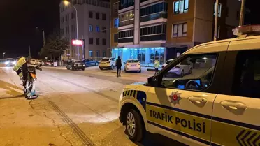 Motosiklet kazası görüntüsü