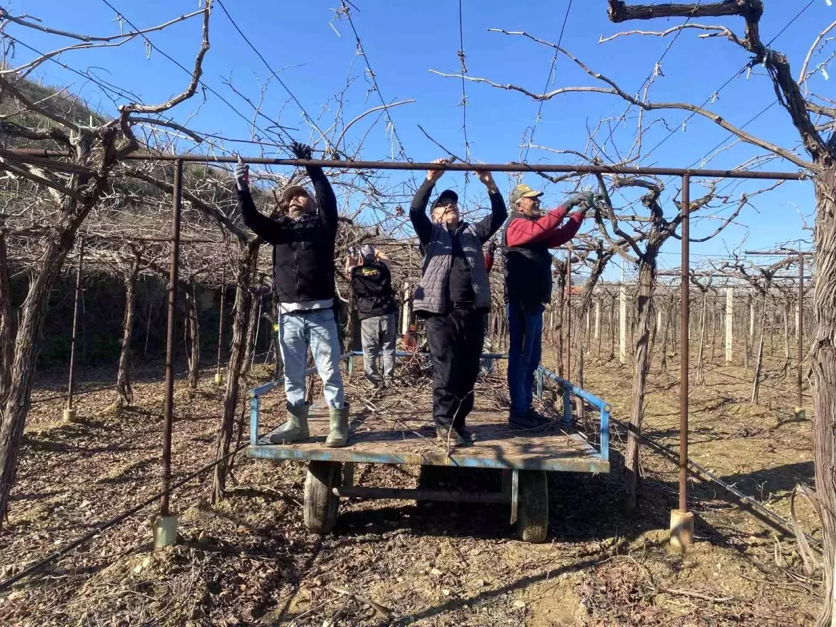 Alaşehir’de yağmur ve kar yağışı