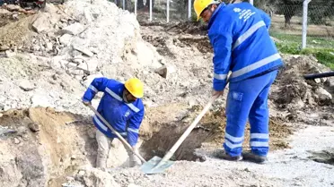Kanalizasyon hattı inşaatı Davutlar Mahallesi