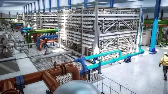 Proje haritası ve su altyapısı