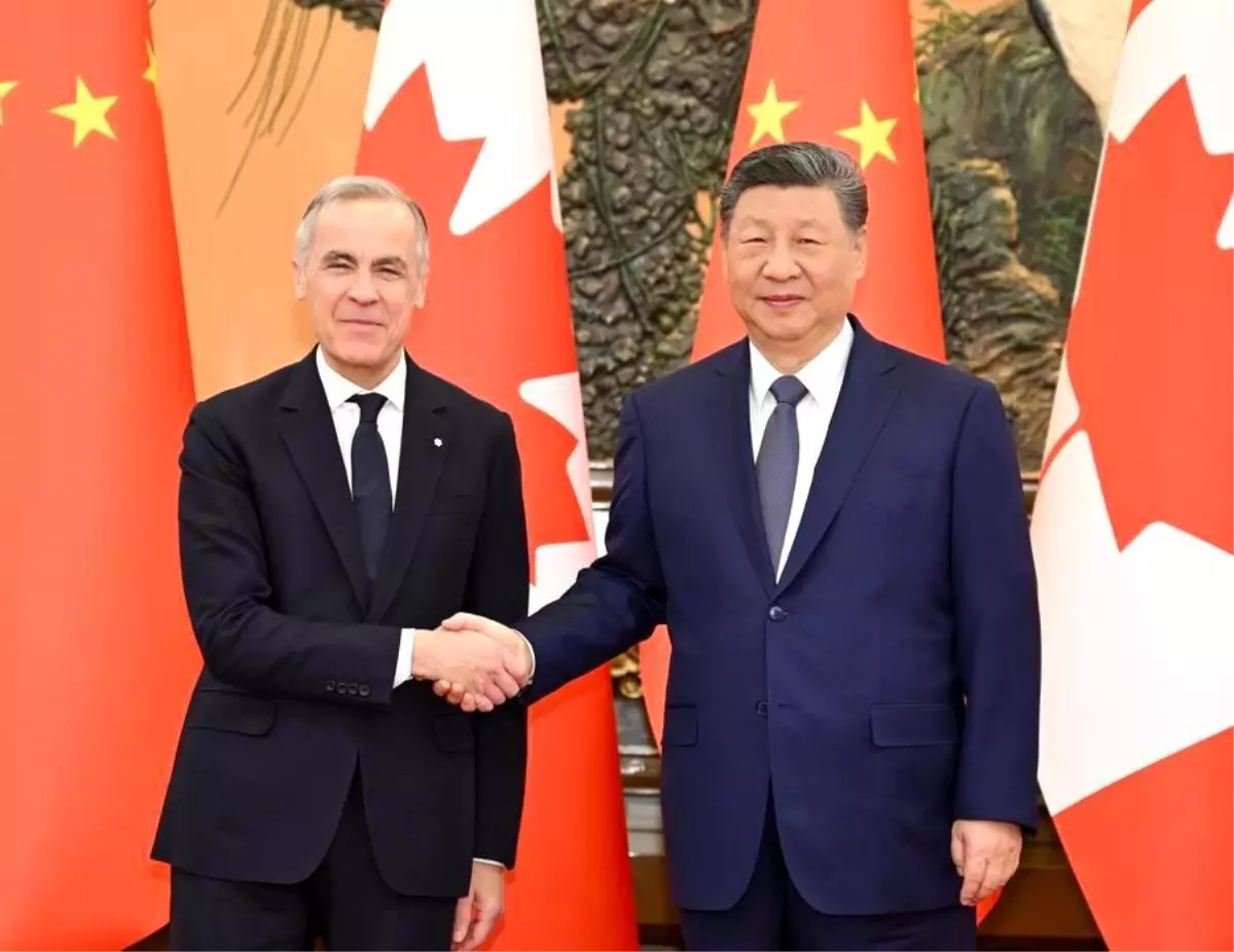 Xi Jinping ve Kanada Başbakanı Mark Carney Beijing'de Buluştu
