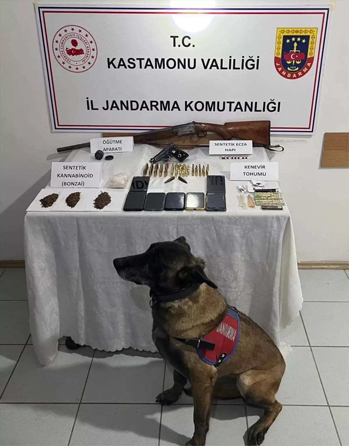 Kastamonu’da Devrekani’de Uyuşturucu ve Silah Operasyonu