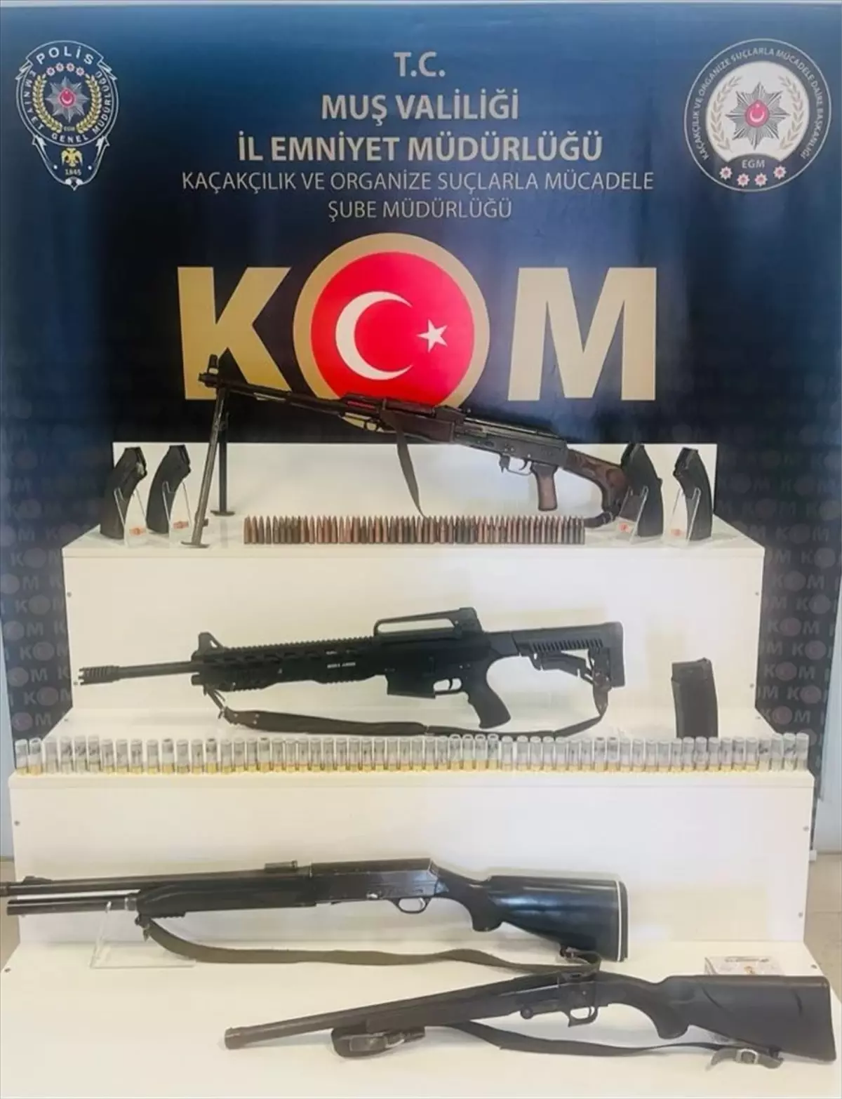 Muş’ta Silah ve Mühimmat Operasyonu Sonuçlandı: 4 Şüpheli Gözaltına Alındı