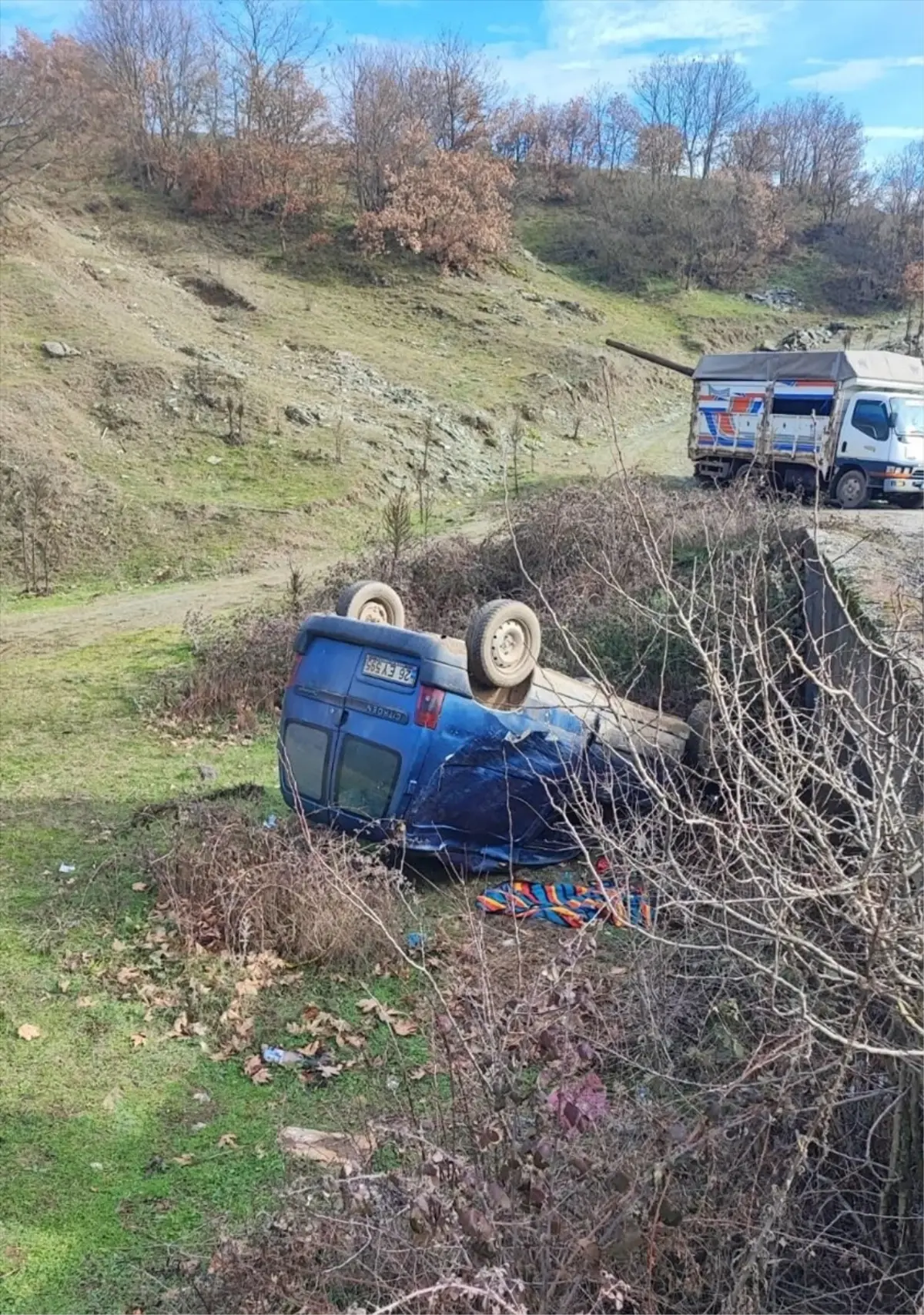 Bilecik'te Panelvan Kaza Sonucu Sürücü Hafif Yaralı