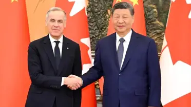 Beijing'de Xi Jinping ve Mark Carney görüşmesi