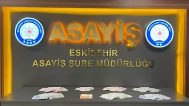 Polis operasyonu sırasında ele geçirilen para