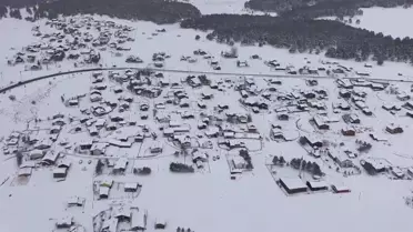 Aladağ bölgesinde karla örtülü doğal güzellikler